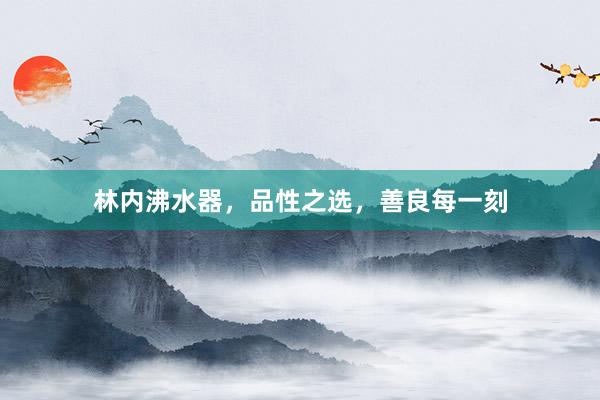 林内沸水器,品性之选,善良每一刻
